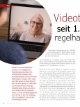 Vorschauseite 1: Videotherapie seit 1. April 2022 regelhaft möglich