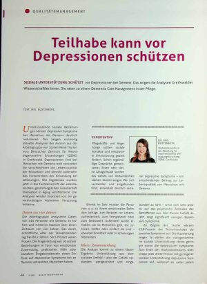 Vorschauseite 1: Teilhabe kann vor Depressionen schützen