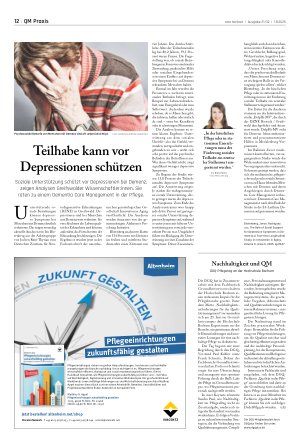 Vorschauseite 1: Teilhabe kann vor Depressionen schützen