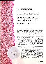 Vorschauseite 1: Antibiotika nur kurzzeitig