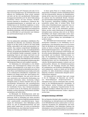Vorschauseite 2: Arbeitgebereinbindung als ein Erfolgsfaktor für die berufliche Wiedereingliederung von Menschen mit erworbener Hirnschädigung