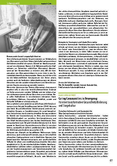 Vorschauseite 2: Altersarmut als Herausforderung für die Kommunale Sozialund Seniorenpolitik