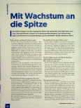 Vorschauseite 1: Mit Wachstum an die Spitze