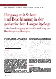 Vorschauseite 1: Umgang mit Scham und Beschämung in der geriatrischen Langzeitpflege – ein Forschungsprojekt zur Entwicklung von Handlungsempfehlungen