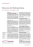 Vorschauseite 1: Corrected: Neues aus der Rechtsprechung