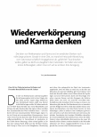 Vorschauseite 1: Wiederverkörperung und Karma denken