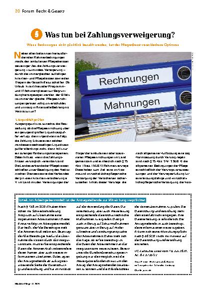 Vorschauseite 1: Was tun bei Zahlungsverweigerung?