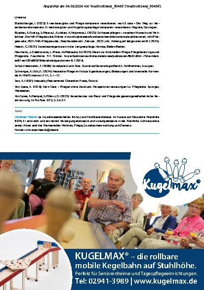 Vorschauseite 6: Vereinbarkeit im Lebensverlauf und die gesamtgesellschaftliche Verantwortung in der Vereinbarkeit von Beruf und Pflege
