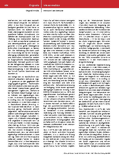 Vorschauseite 6: Telemedizin in der Intensivmedizin – Analyse einer deutschlandweiten Mixed-Method-Befragung zum Praxisstand