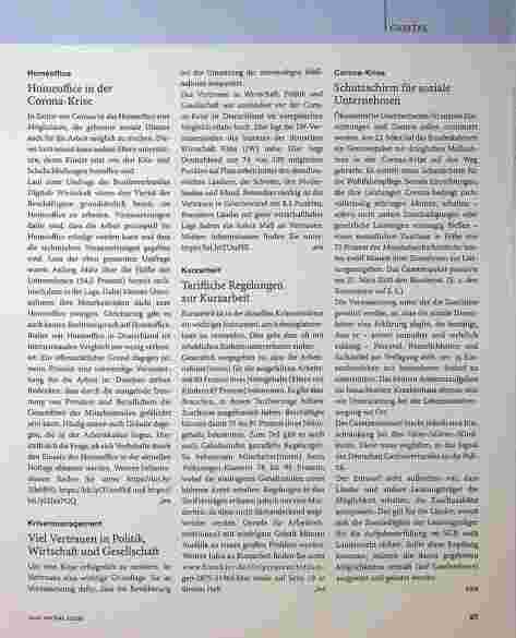 Vorschauseite 3: SOZIALRECHT Corona-Krise