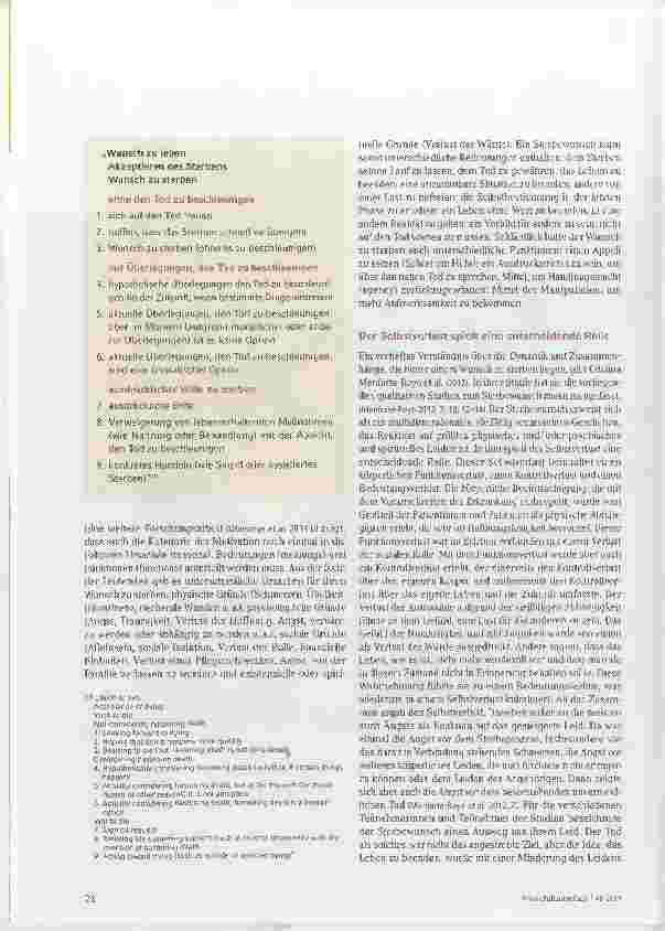 Vorschauseite 5: Sterbewunsch und Suizid