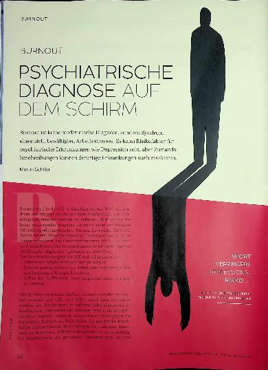 Vorschauseite 1: Burnout Psychiatrische Diagnose auf dem Schirm