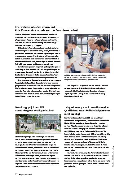 Vorschauseite 3: Intensivpflege Nachrichten