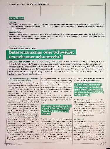 Vorschauseite 4: HeimAufG, UbG und Erwachsenenschutzrecht