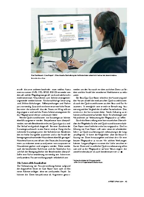 Vorschauseite 2: Ein Dashboard hilft bei der Indikatoranalyse.