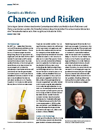 Vorschauseite 1: Cannabis als Medizin: Chancen und Risiken