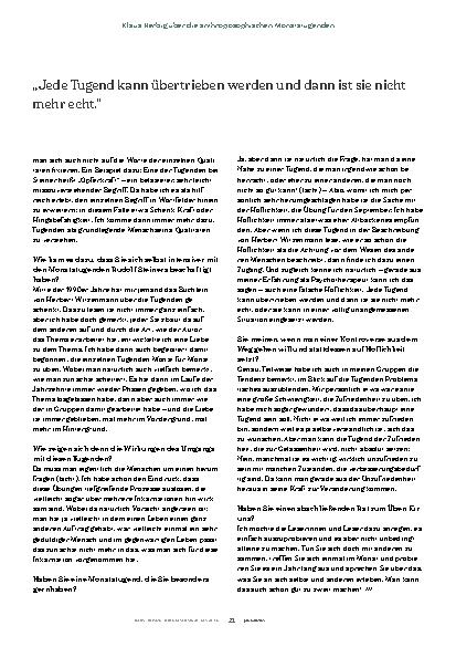 Vorschauseite 4: "Tugenden sind Menschseins-Qualitäten. "