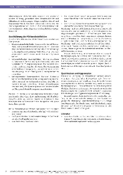 Vorschauseite 4: Flächenreinigung und Flächendesinfektion