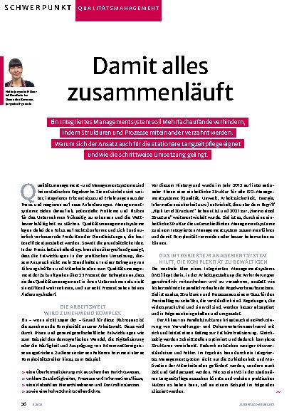 Vorschauseite 1: Corrected: Damit alles zusammenläuft