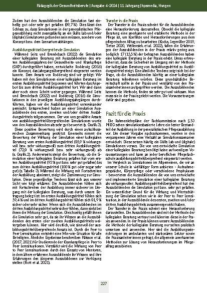 Vorschauseite 6: Ausbildungsdrittelübergreifende Simulationen in der generalistischen Pflegeausbildung. Kollegiale Beratung als ein Praxisbeispiel.