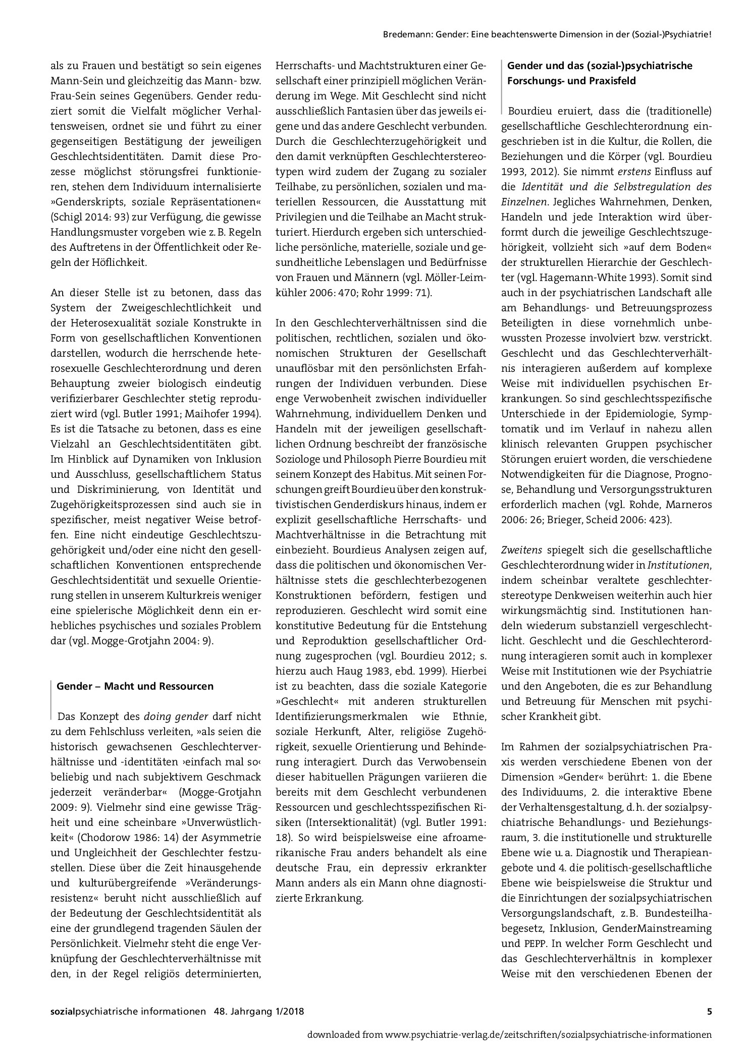 Vorschauseite 2: Gender: Eine beachtenswerte Dimension in der (Sozial-)Psychiatrie!
