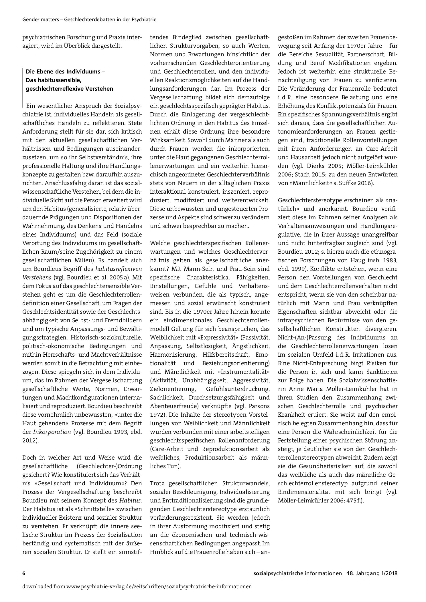Vorschauseite 3: Gender: Eine beachtenswerte Dimension in der (Sozial-)Psychiatrie!