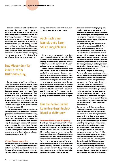 Vorschauseite 4: Selbstverständlich queersensibel.