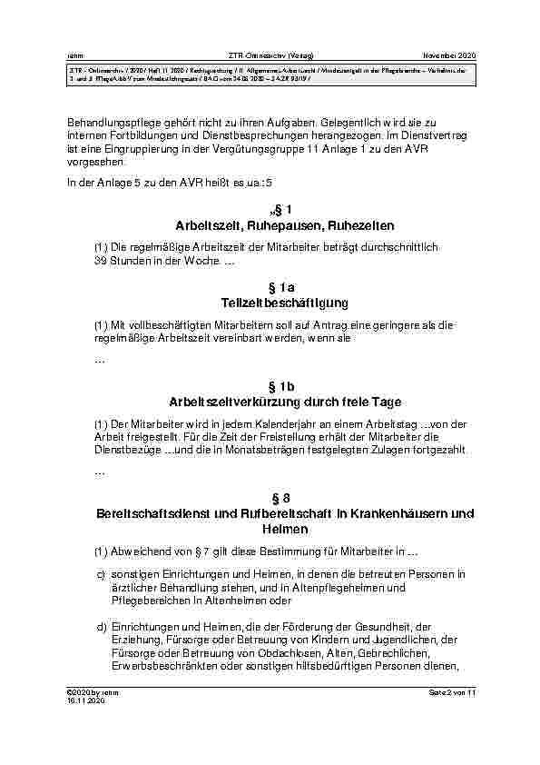 Vorschauseite 2: BAG vom 24.06.2020 – 5 AZR 93/19 Urteil des Bundesarbeitsgerichts vom 24.06.2020 – 5 AZR 93/19 MiLoG § 1 Abs. 3, MiLoG aF § 24 Abs. 1; AEntG § 11; ArbGG § 72 Abs. 5; ZPO § 253 Abs…