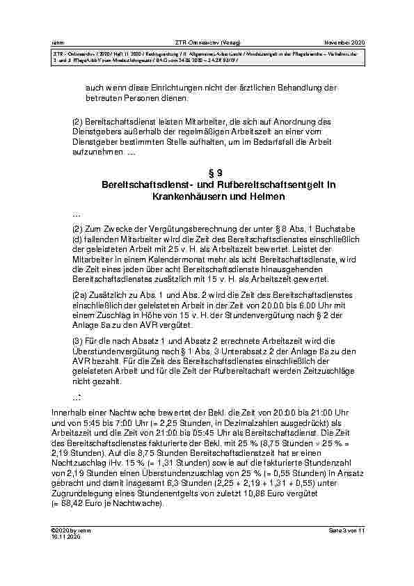 Vorschauseite 3: BAG vom 24.06.2020 – 5 AZR 93/19 Urteil des Bundesarbeitsgerichts vom 24.06.2020 – 5 AZR 93/19 MiLoG § 1 Abs. 3, MiLoG aF § 24 Abs. 1; AEntG § 11; ArbGG § 72 Abs. 5; ZPO § 253 Abs…