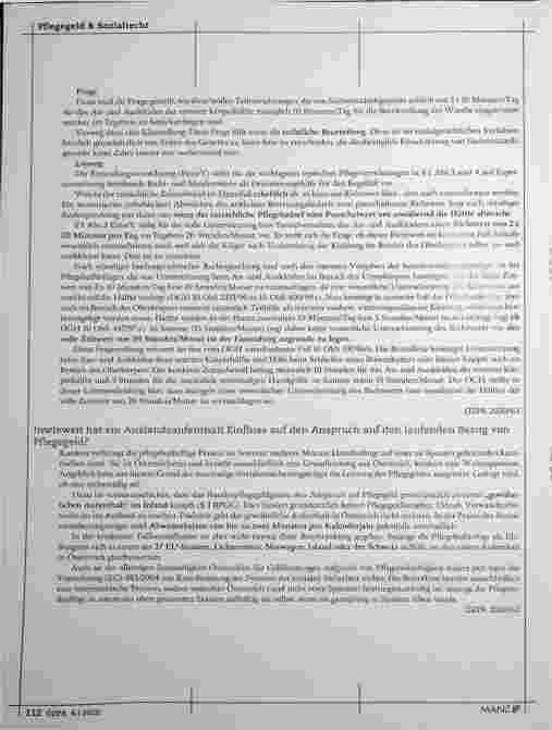 Vorschauseite 6: Pflegegeld & Sozialrecht