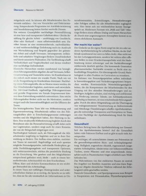 Vorschauseite 3: Ressource Mensch Zukunft sichern, Menschen stärken