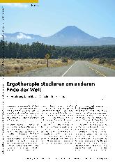 Vorschauseite 1: Ergotherapie studieren am anderen Ende der Welt: Ein Erfahrungsbericht aus Dunedin, Neuseeland