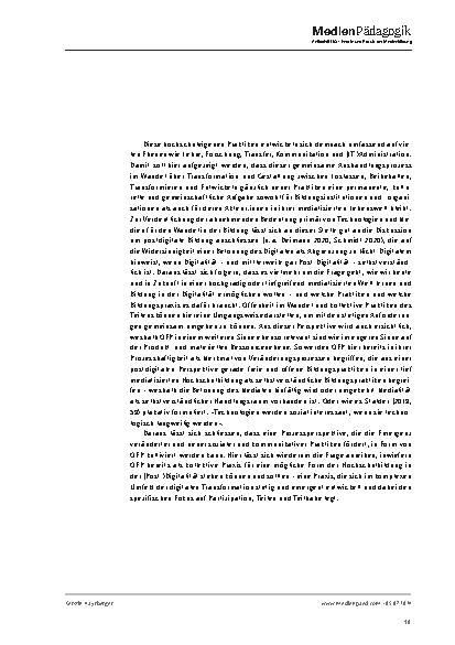 Vorschauseite 6: Open Educational Practices (OEP) im (Hochschul-) Bildungsbereich im Wandel – und ihr Beitrag zu Gerechtigkeit, Partizipation und einer Kultur des Teilens in der (Post-)Digitalität