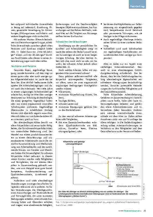 Vorschauseite 2: Arbeitsschutz und Arbeitssicherheit in Zeiten des demographischen Wandels „Alte Säcke und sture Böcke“