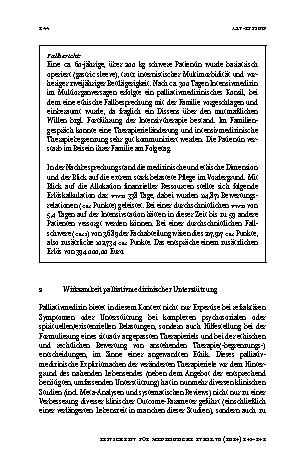 Vorschauseite 4: Was kann die Palliativmedizin zur Ressourcenfrage beitragen?