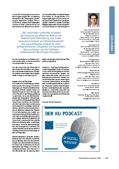 Vorschauseite 3: DigiCare – virtuell gestützte Lehr-Lernszenarien für die Pflege