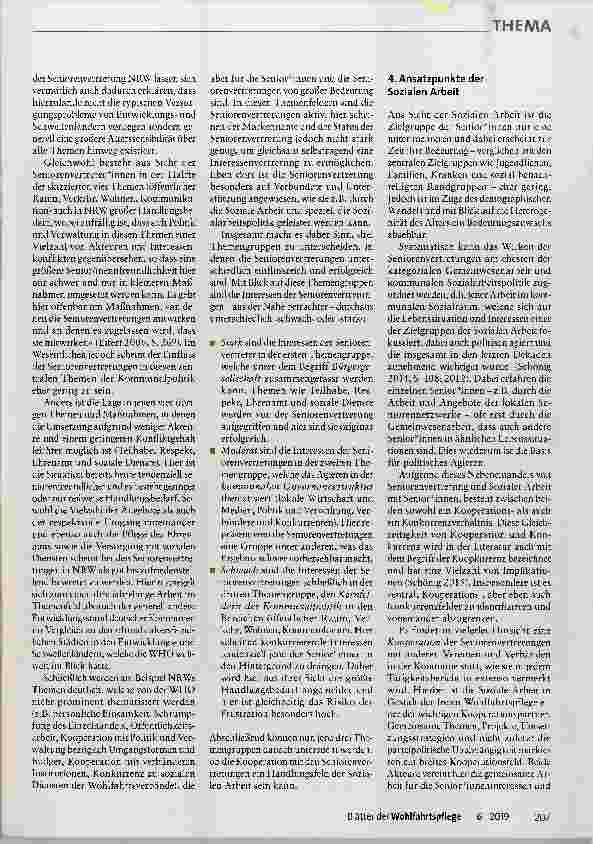 Vorschauseite 5: Seniorenvertretungen als kommunalpolitische Akteure