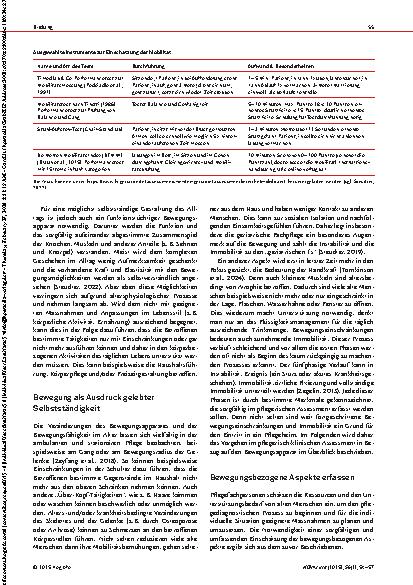 Vorschauseite 2: Bewegung bedeutet Autonomie