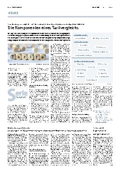 Vorschauseite 1: Die Komponenten eines Tarifvergleichs