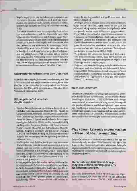 Vorschauseite 4: Unterrichtsstörungen - eine Frage der Lehre! ? Wenn Lehrende den Unterricht stören und Lernende nicht lernen können.