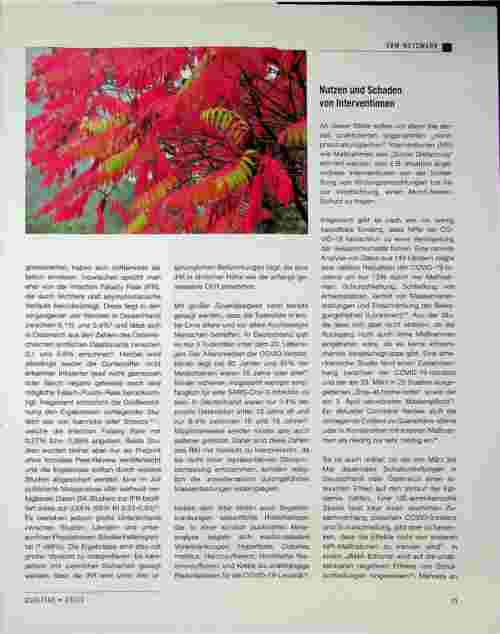 Vorschauseite 2: COVID-19: Wo ist die Evidenz?