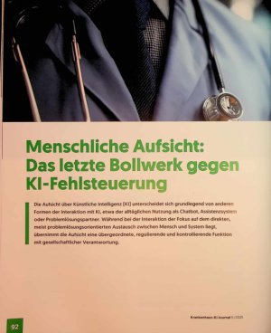 Vorschauseite 1: Menschliche Aufsicht: Das letzte Bollwerk gegen Kl-Fehlsteuerung