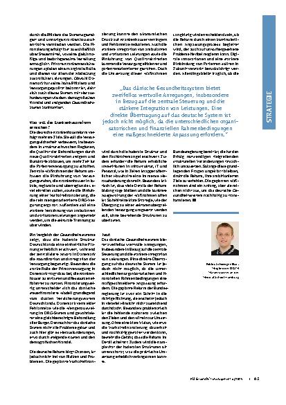 Vorschauseite 2: Kann Dänemark ein Vorbild sein? Die Krankenhausreform in Deutschland im Vergleich zum dänischen Gesundheitssystem