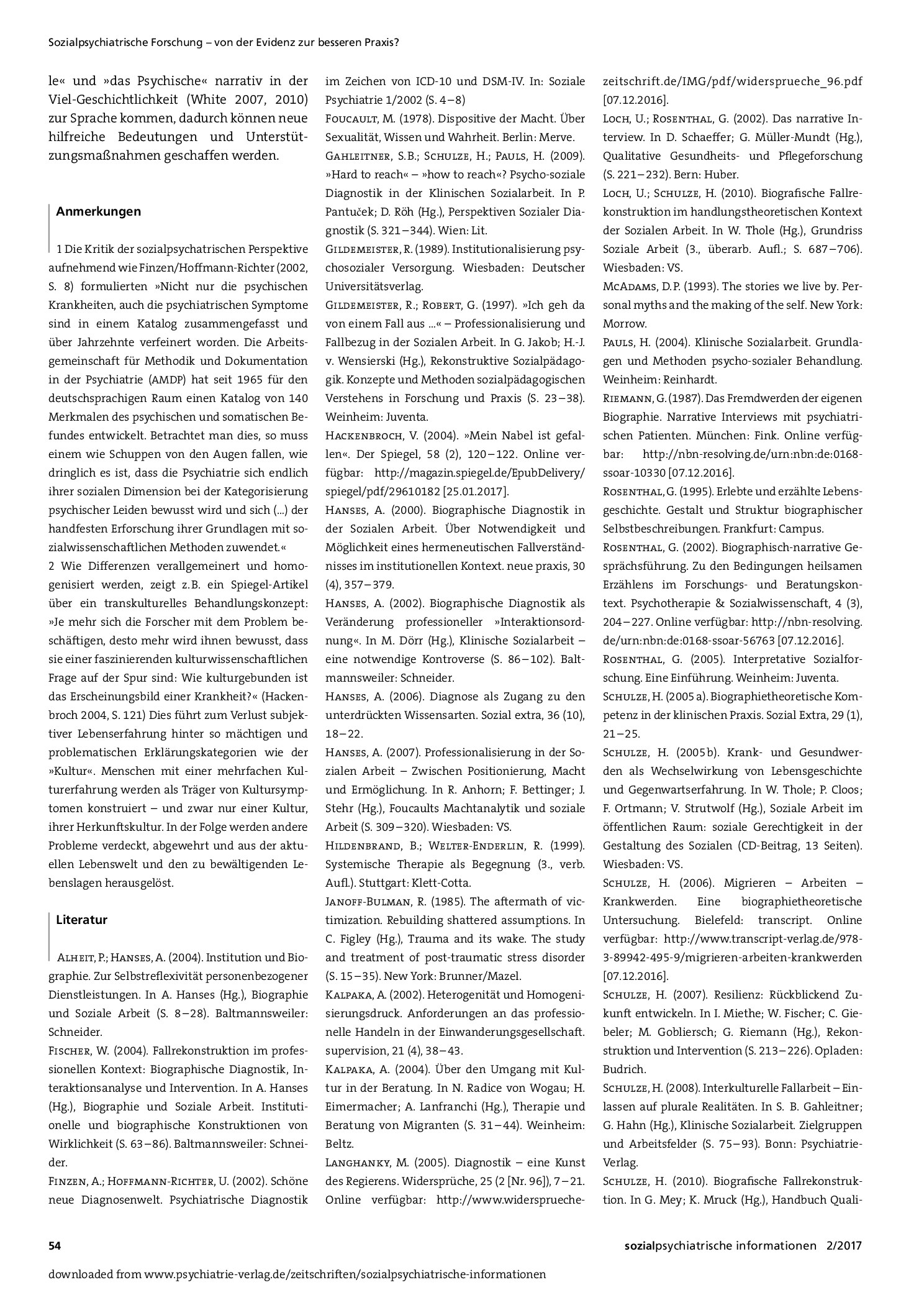 Vorschauseite 6: Kultur und Krankheit oder Biografie(n) und Gesellschaft(en)?
