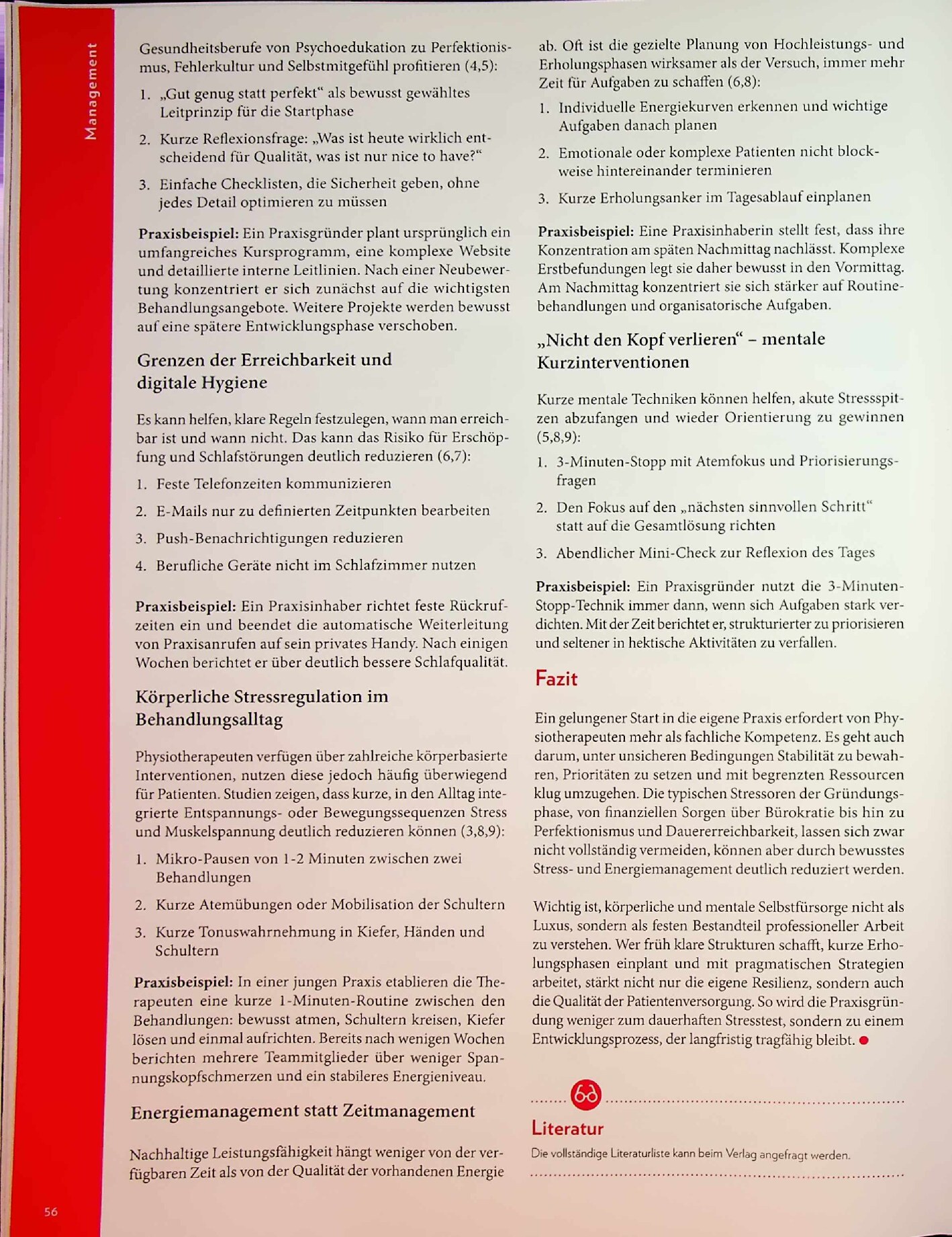 Vorschauseite 3: Praxisgründung ohne Selbstüberlastung