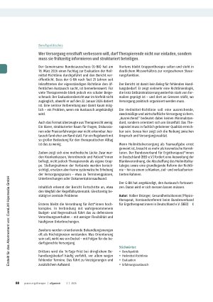 Vorschauseite 2: Stagnierende Behandlungsergebnisse bei Epicondylitis?