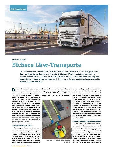 Vorschauseite 1: Sichere Lkw-Transporte