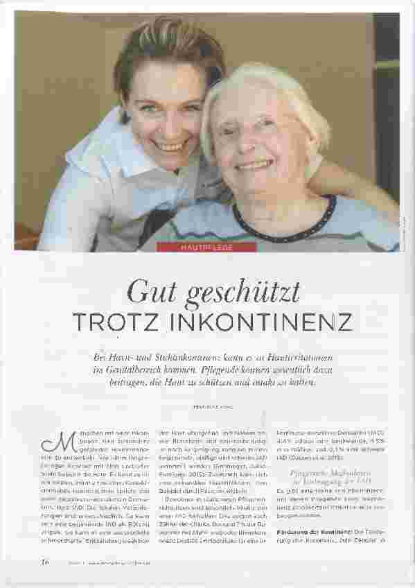 Vorschauseite 1: Gut geschützt TROTZ INKONTINENZ