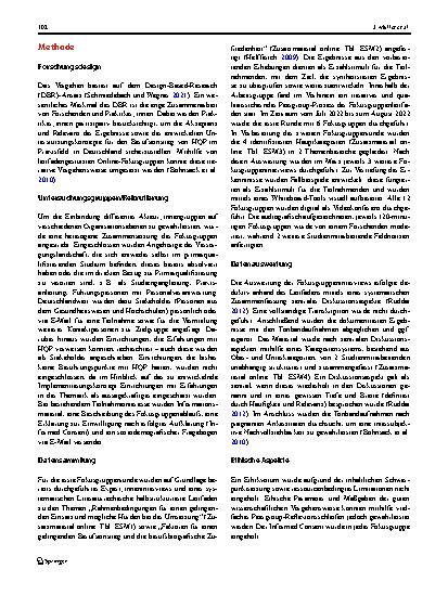 Vorschauseite 3: Handlungsansätze zum Einsatz von hochschulisch qualifizierten Pflegefachpersonen in die pflegerische Praxis: eine qualitative Studie