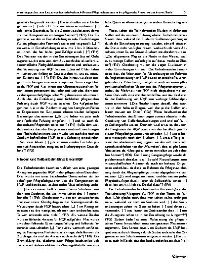 Vorschauseite 6: Handlungsansätze zum Einsatz von hochschulisch qualifizierten Pflegefachpersonen in die pflegerische Praxis: eine qualitative Studie